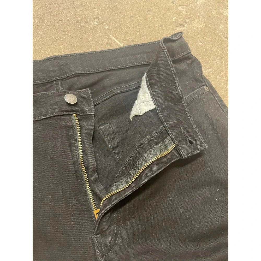 Levis 511 Jeans Mens 36x34 Black Denim Slim‎ Fit Straight Leg Zip Fly 5-Pocket